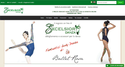 Desktop Screenshot of excelsior-danza.it